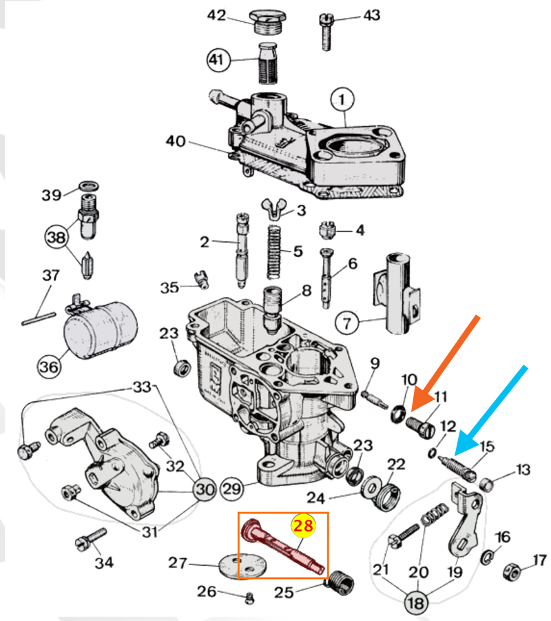 WEBER 28 IMB 5/250キャブレターのOリング実測値(参考値) - fiat500-onlinemanual @ ウィキ -  atwiki（アットウィキ）